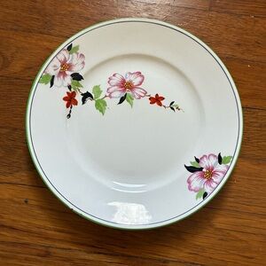 Vtg Rare Homer Laughlin Floral Pattern Plate 1930 Wells sample?
